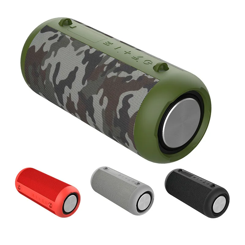 휴대용 블루투스 스피커 20W 높은 전원 무선 슈퍼베이스 열 방수 야외 스피커 지원 AUX TF 서브 우퍼 BoomBox