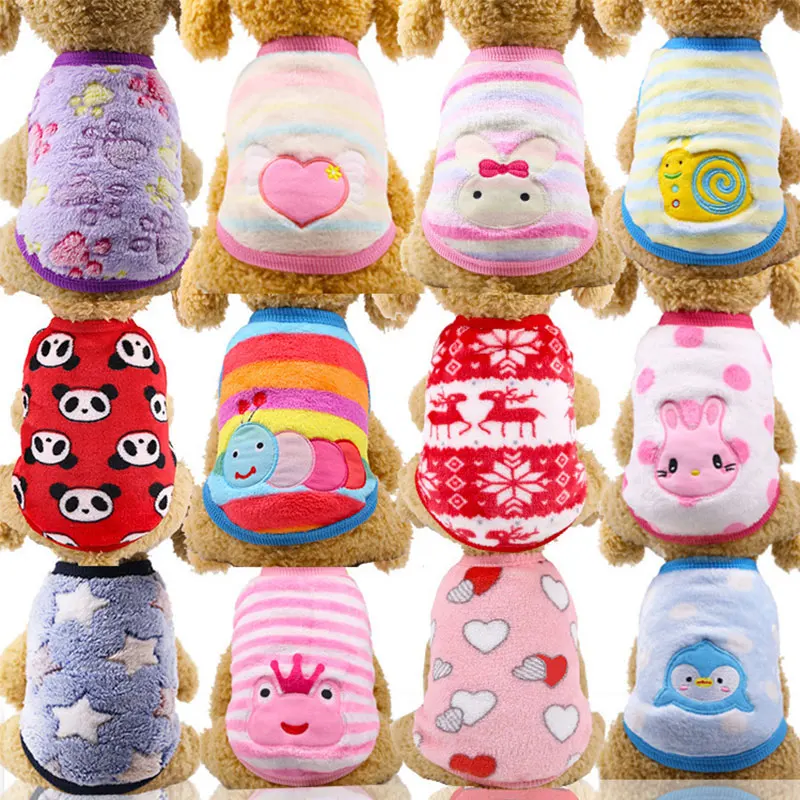 Dog Clothes Pet Cartoon Vest Puppy for Small Dogs Chihuahua Cat Clothes Coats Jacket Costumes Pet Supplies Dog Acccessories