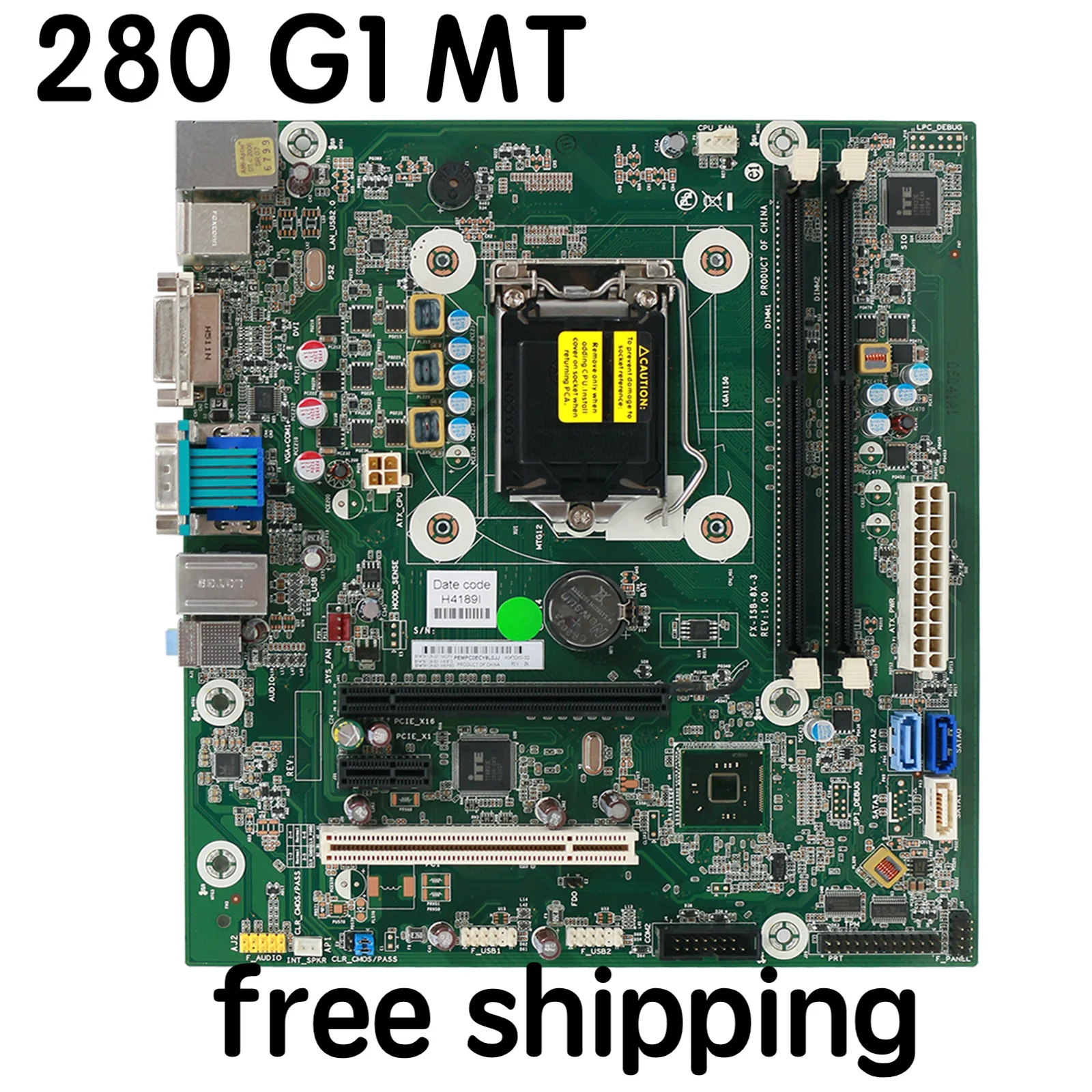 

791129-001 For HP ProDesk 280 G1 MT Motherboard FX-ISB-8X-3 782450-002 791129-501 Mainboard 100% Tested Fully Work