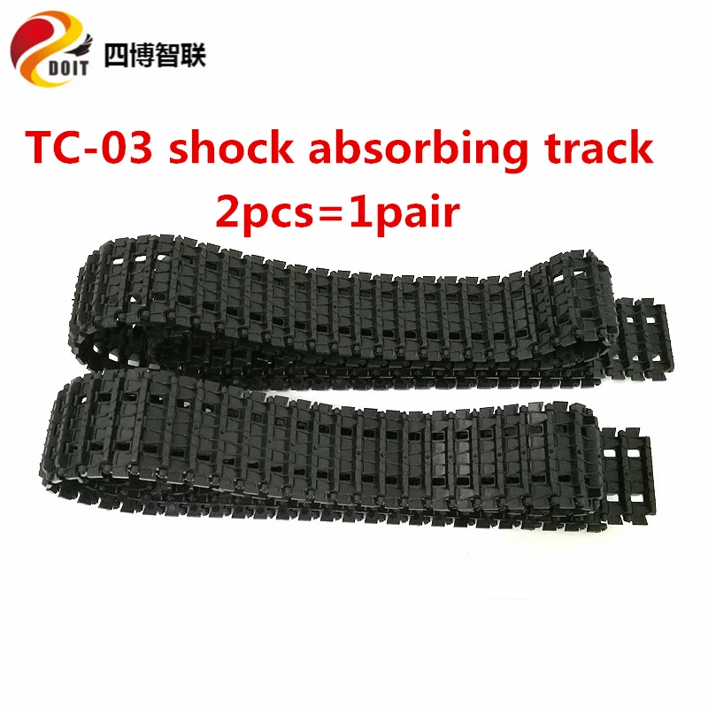 SZDOIT Metal/Plastic Tank Chassis Tracks Conveyor Belt for RC Crawler Robot Vehicle Parts