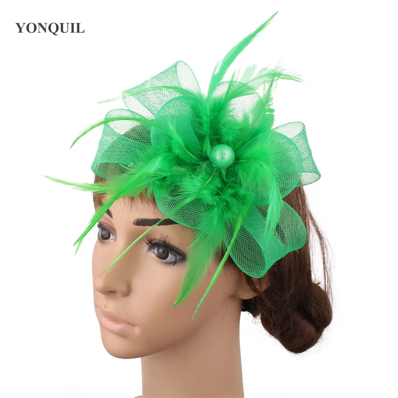 

Elegant Fascinator for Wedding hair Accessories Bridal Hats Party Headwear Cocktail Hats Derby Headpieces Multiple Colors SYF458