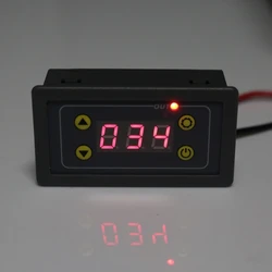 220V 5V 12V 24V Digital Time Delay LED Display Cycle Timer Control Adjustable Timing Time Delay