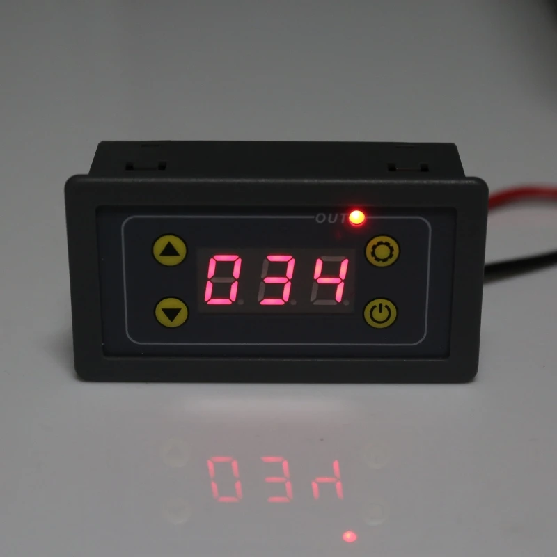220V 5V 12V 24V Digital Time Delay LED Display Cycle Timer Control Adjustable Timing Time Delay