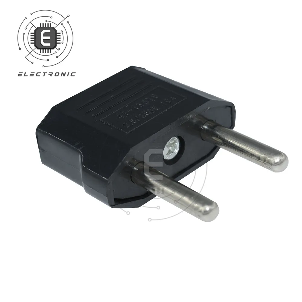 1 pz US plug to EU plug caricabatterie da viaggio adattatore di alimentazione convertitore di spina per applicazioni di viaggio e casa