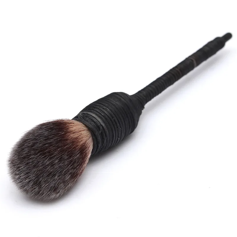 Nature Goat Hair Blusher Brushes Handmade Rattan Makeup Cosmetic Beauty ToolNew Pro 1Pcs Blush Powder Brush