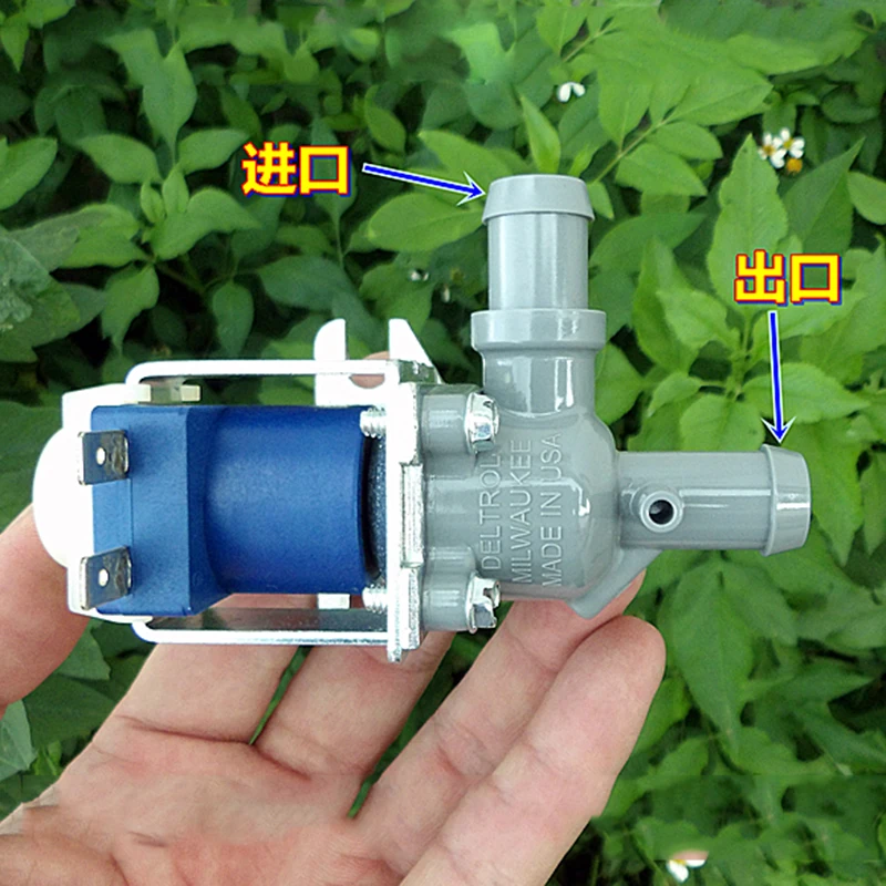 DELTROL DC12V 12W Large Flow Small Mini Electric Solenoid Valve N/O Normally Open For Air Water Valve