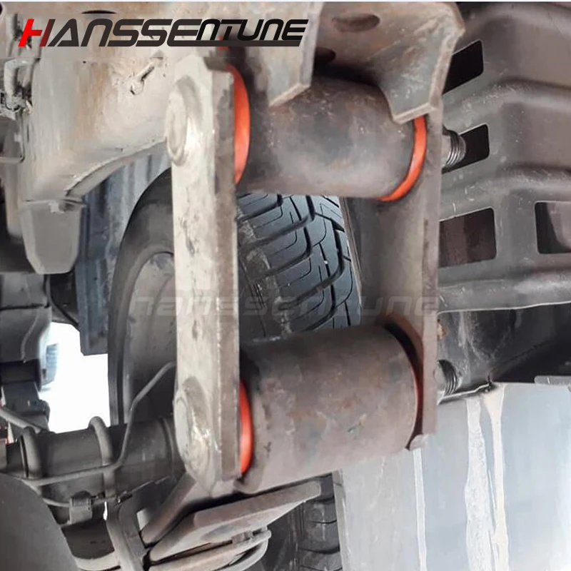 HANSSENTUNE Rear Leaf Spring Shackle Upper and Lower Bush For Hilux VIGO GGN KUN26 GGN KUN25 2WD 4WD 2005+