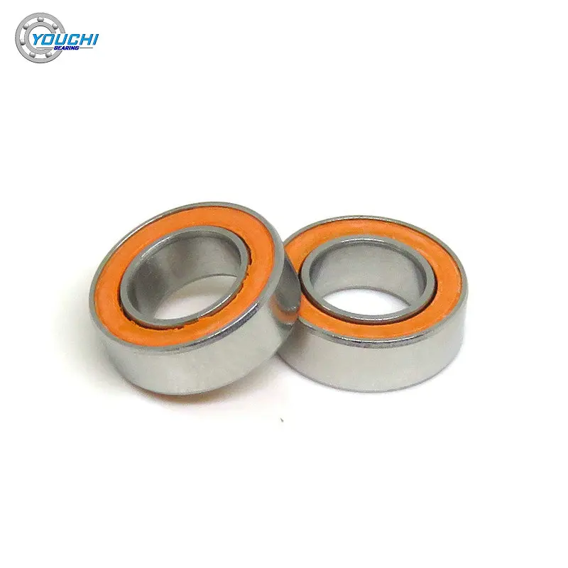 10pcs 5x9x3mm SMR95C Rubber Seals Stainless Steel Hybrid Ceramic Bearing MR95 SMR95 RS MR95RS SMR95 5*9*3 ABEC-7 Ball Bearings