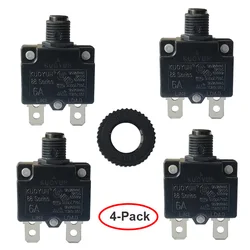 4 PSC KUOYUH 88 Series 3A 5A 6A 7A 8A 9A 10A 12A 15A Circuit Breaker Switch Over Current Protector