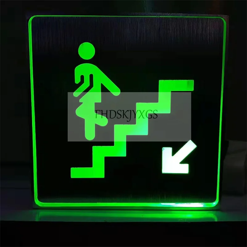 AC110/220V Led Emergency Light Exit Indicator Sign Lights For Coffee Toilet WIFI Stair Public Areas Information Warning Lamp