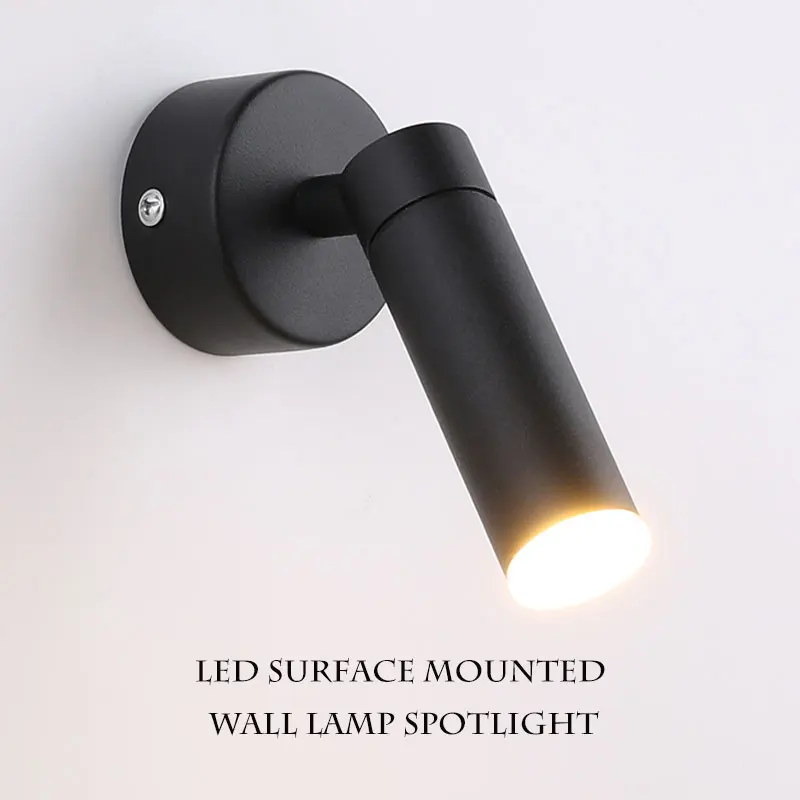 LED Nordic wall lamp spotlight 5W 7W 9W living room bedroom bedside interior lamp family corridor loft