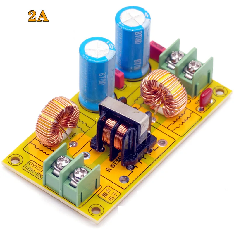 Filtro DC LC filtro di interferenza elettromagnetica EMI 2A 4A 10A 20A EMC FCC filtraggio di potenza ad alta frequenza F/ 12V 24V auto