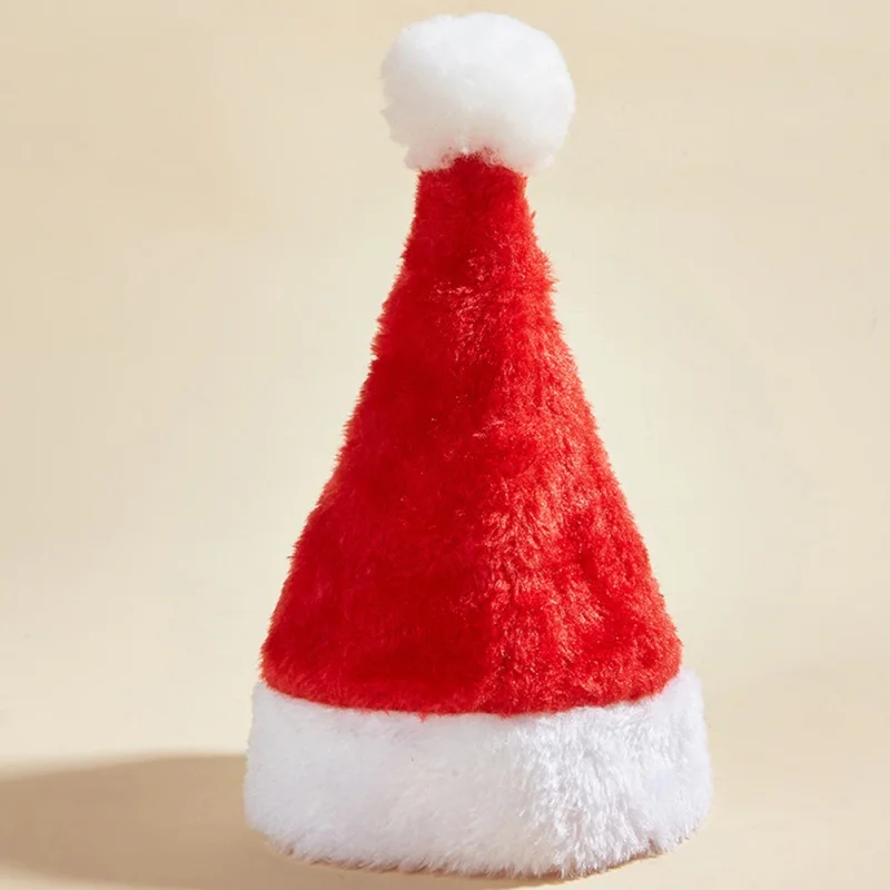 Adjustable 3D Christmas Pet Santa Hat For Dogs Cats Christmas Costume Pet Accessories Halloween Holiday Christmas Party Cap