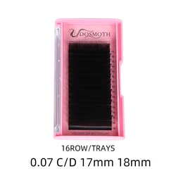 high quality Extra long eyelash extension 0.07C D 17mm 18mm natural  false eyelashes