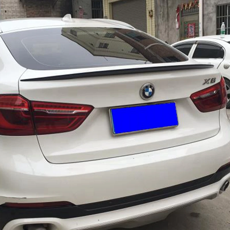 Car Styling ABS X6 F16 Rear Spoiler Trunk Wing for BMW X6 F16 M-Performance Style