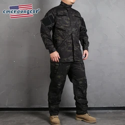 Emersongear Tactical Field BDU Combat R6 Set Shirt Pants Uniform Suits Assault Training Clothing Hunting Hiking Camping