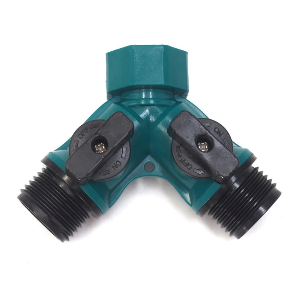 1 шт. 3/4 дюйма Y-тип 2-ходовой для садового крана, ирригационный клапан, шланг, быстроразъемный адаптер, разветвитель воды