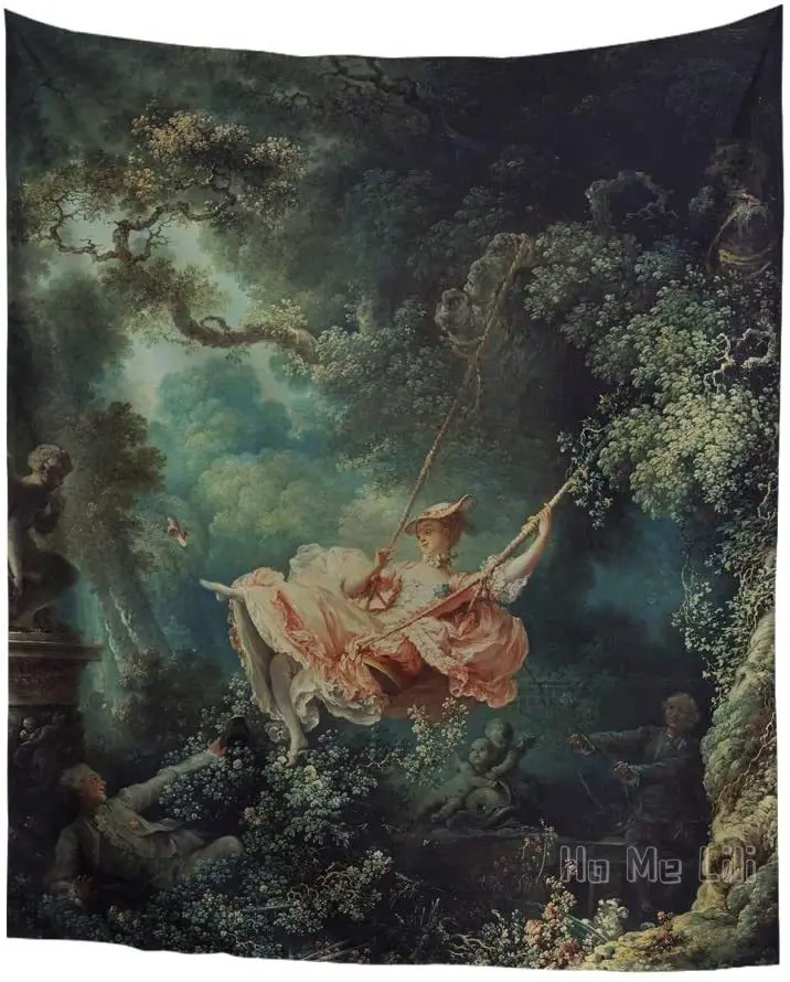 

Jean Honore Fragonard The Swing Classical Art Tapestry Vintage Home Decor