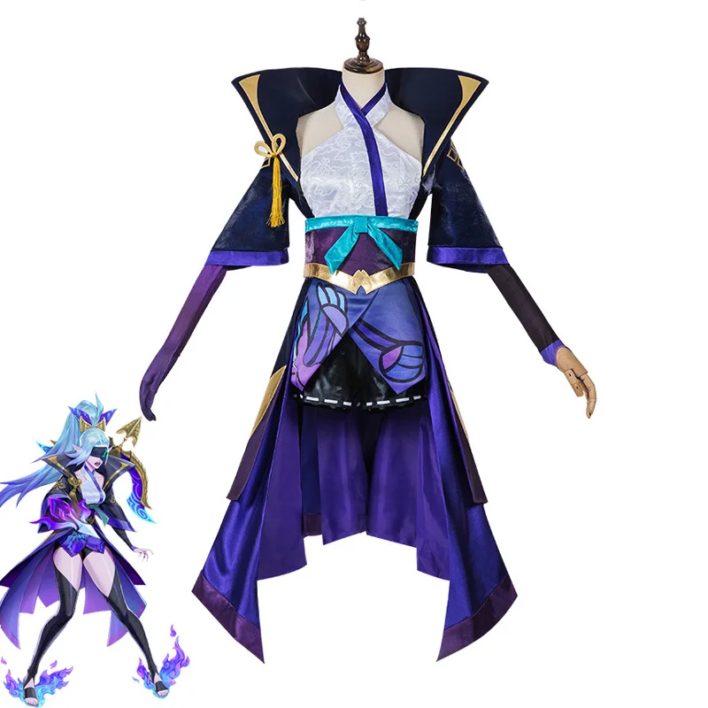 

Костюм для косплея LOL Spirit Blossom шауна вайне, женская сексуальная одежда, модный костюм-кимоно, костюм для Хэллоуина, карнавальные униформы на заказ