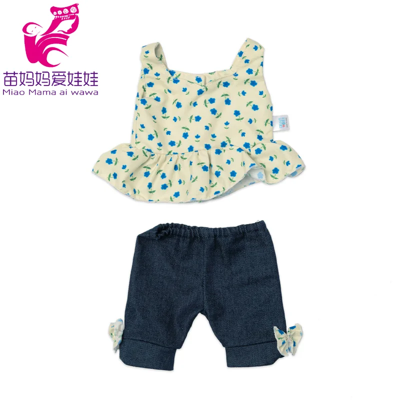 43 CM Baby Doll Clothes Pajama Set Jacket Coat 17 Inch Dolls Jeans Children Gift Toys Outfit