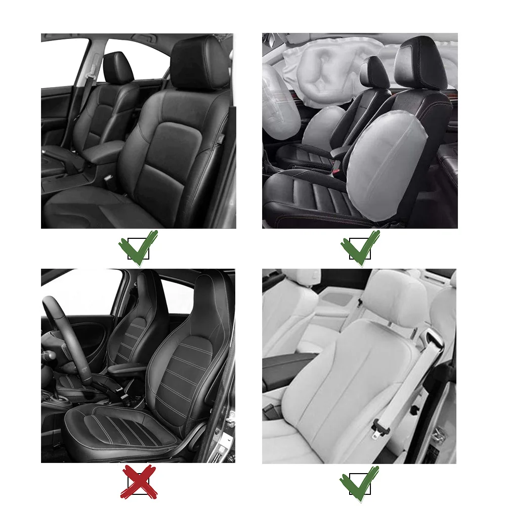 KAWOSEM Universal Sheepskin Wool Car Seat Covers Car Decoration Natural Plush Car Accessories Interior Woman Cushion SWSC04