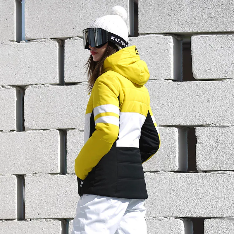 Chaqueta de esquí con capucha para mujer, ropa deportiva profesional de alta calidad, Chaquetas deportivas para exteriores, marca RUNNING RIVER