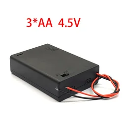 3 AA Battery Holder Box Case With Switch New 3 AA Battery Holder Box Case With Switch 4.5V