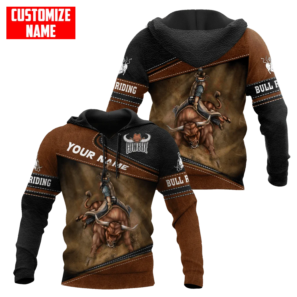 

PLstar Cosmos 3DPrinted Newest Personalized Name Bull Riding Unique Hrajuku Streetwear Unisex Casual Hoodies/Zip/Sweatshirt A-5