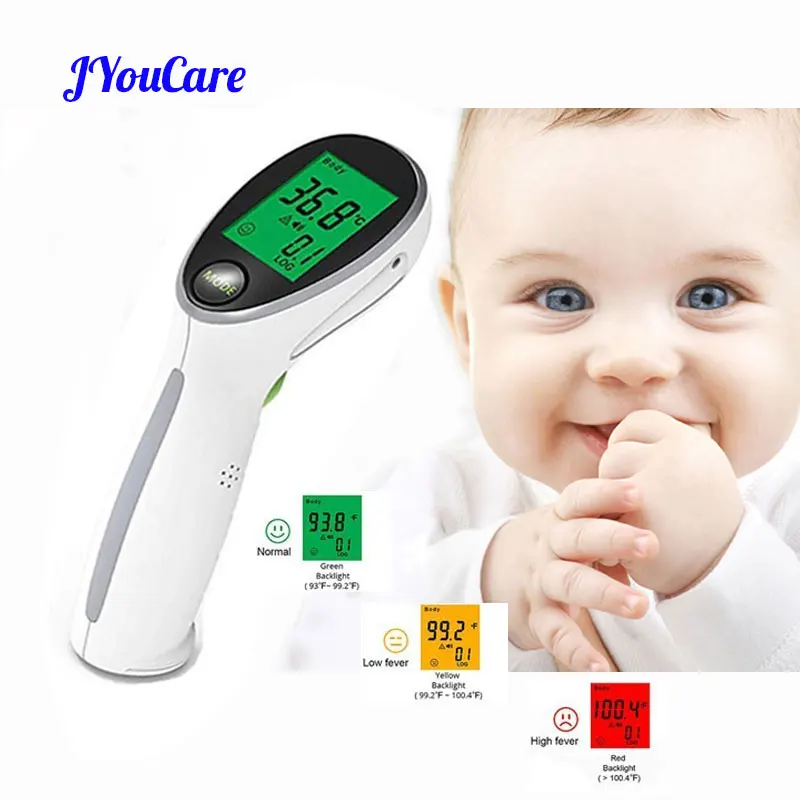 JYHealth Digital Portable Non-contact Infrared Thermometer Gun Fever Baby & Adult Body & surface Temperature forehead termometro