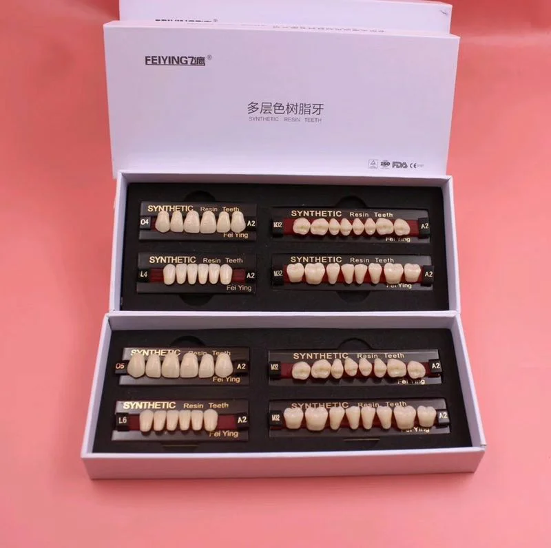 Super wear-resistant, multi-color resin teeth synthetic resin tooth