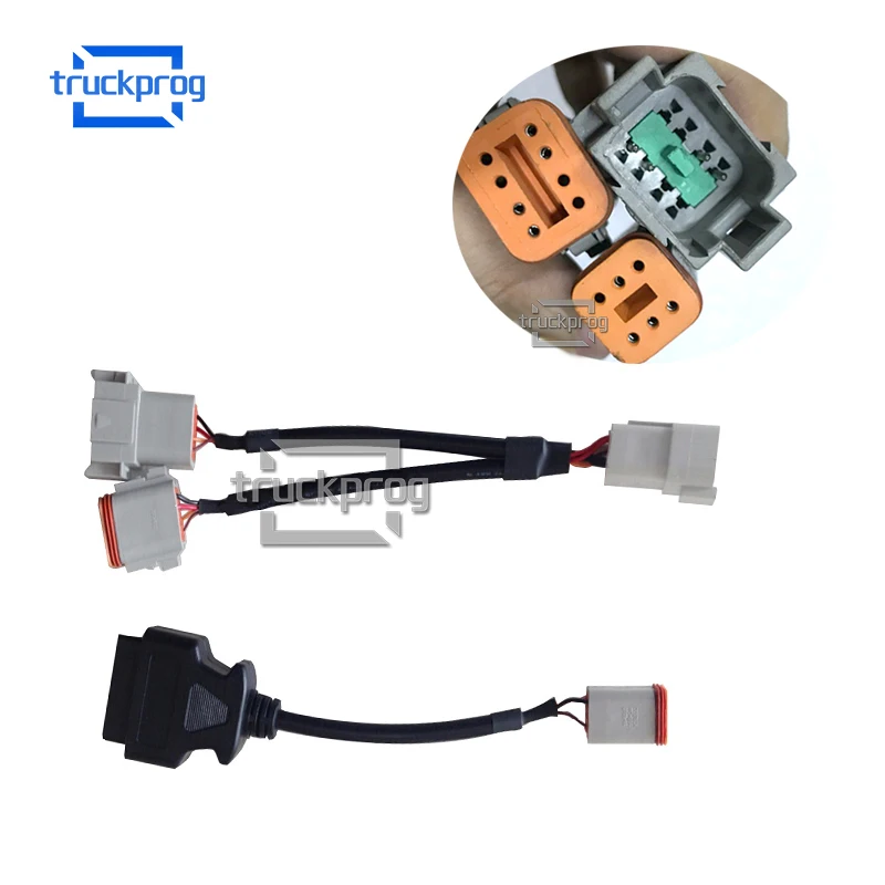 

6 Pin Cable + 8 Pin Diagnostic Cable for Penta Vodia Industrial Marine Engine Vocom Diagnostic Interface Connect Cable