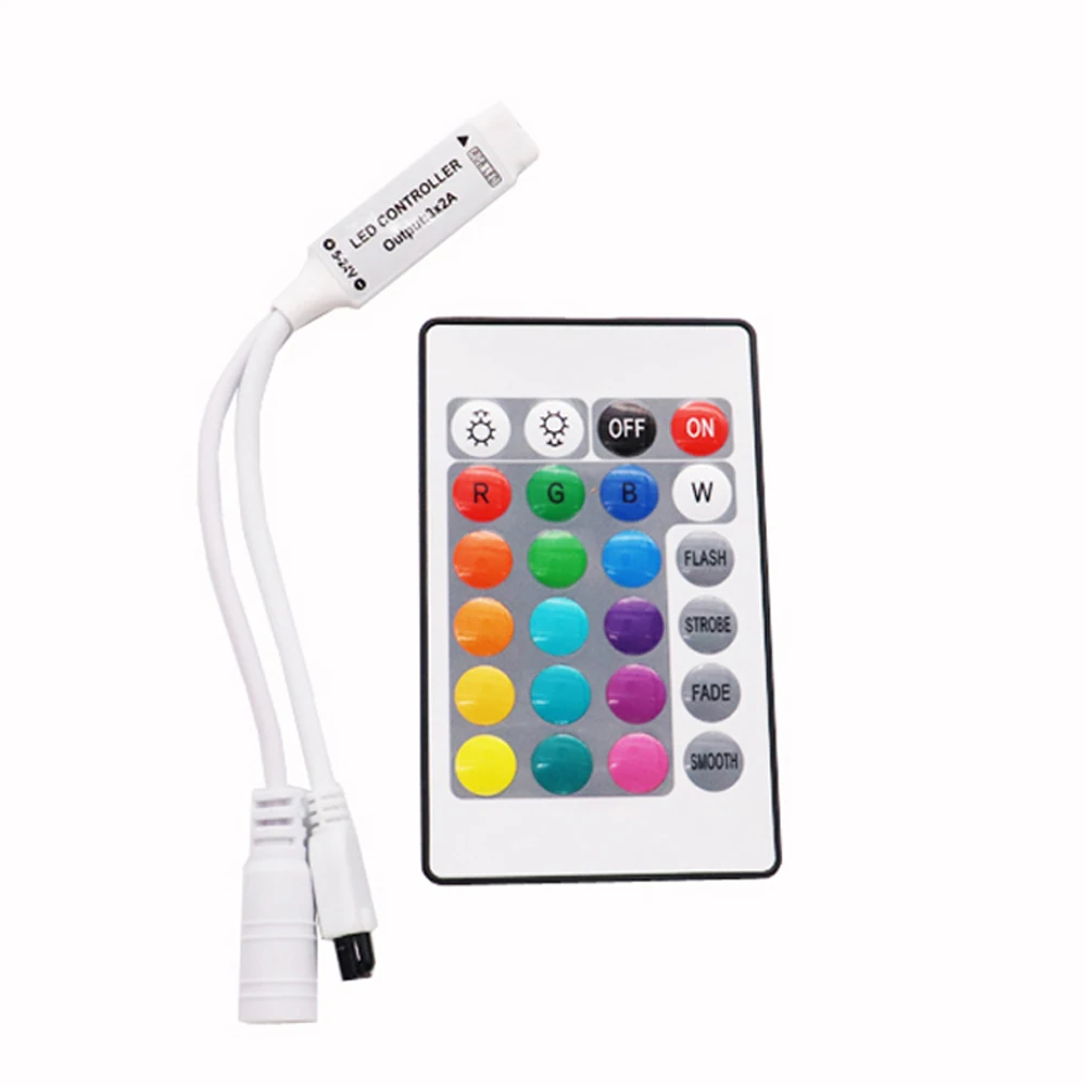 Led Controller Mini11/17Key RF Controller/ Mini 24keys RGB IR Controller/44keys IR Remote Led Controller For5050 3528  led strip