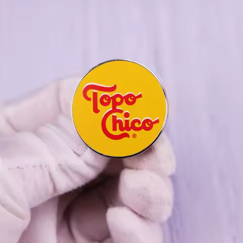 Topo Chico Logo Pin Badge Mexican Mineral Water Button Brooch