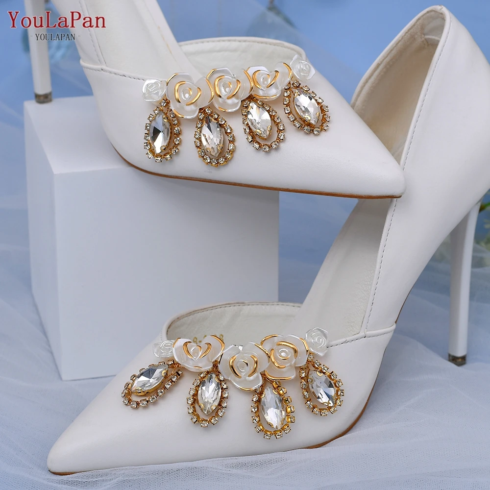 YouLaPan – accessoires de chaussures amovibles X29 pour femmes, Clips de chaussures de mariage à talons hauts, boucle à la mode, strass