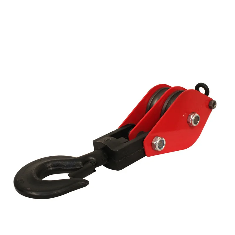 2T Ring Double Wheel Triple Wheel Lifting Pulley Multi Wheel Dynamic Pulley Block Accessories