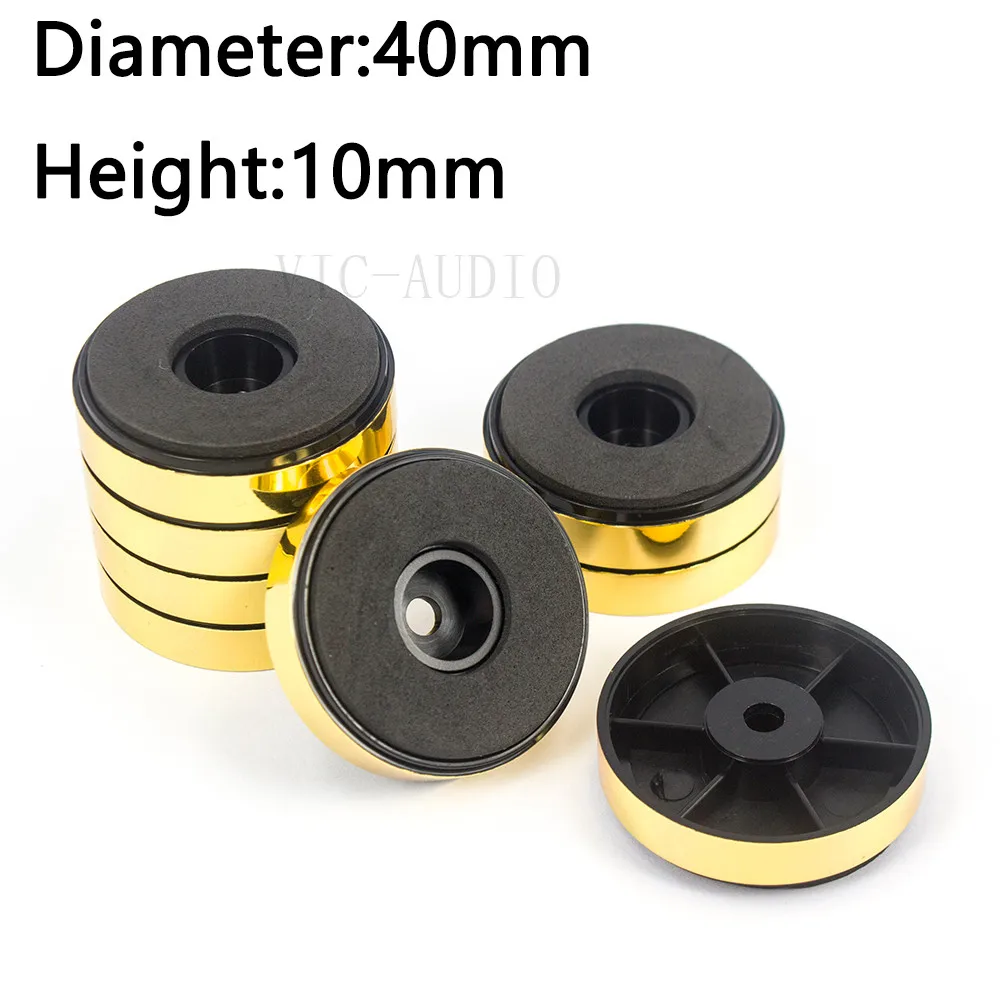 10 قطعة 40*10 مللي متر الحصير البلاستيك مكبر للصوت قدم المتكلم الدوار مشغل أقراص مضغوطة الكمبيوتر DAC آلة قدم شحن مجاني