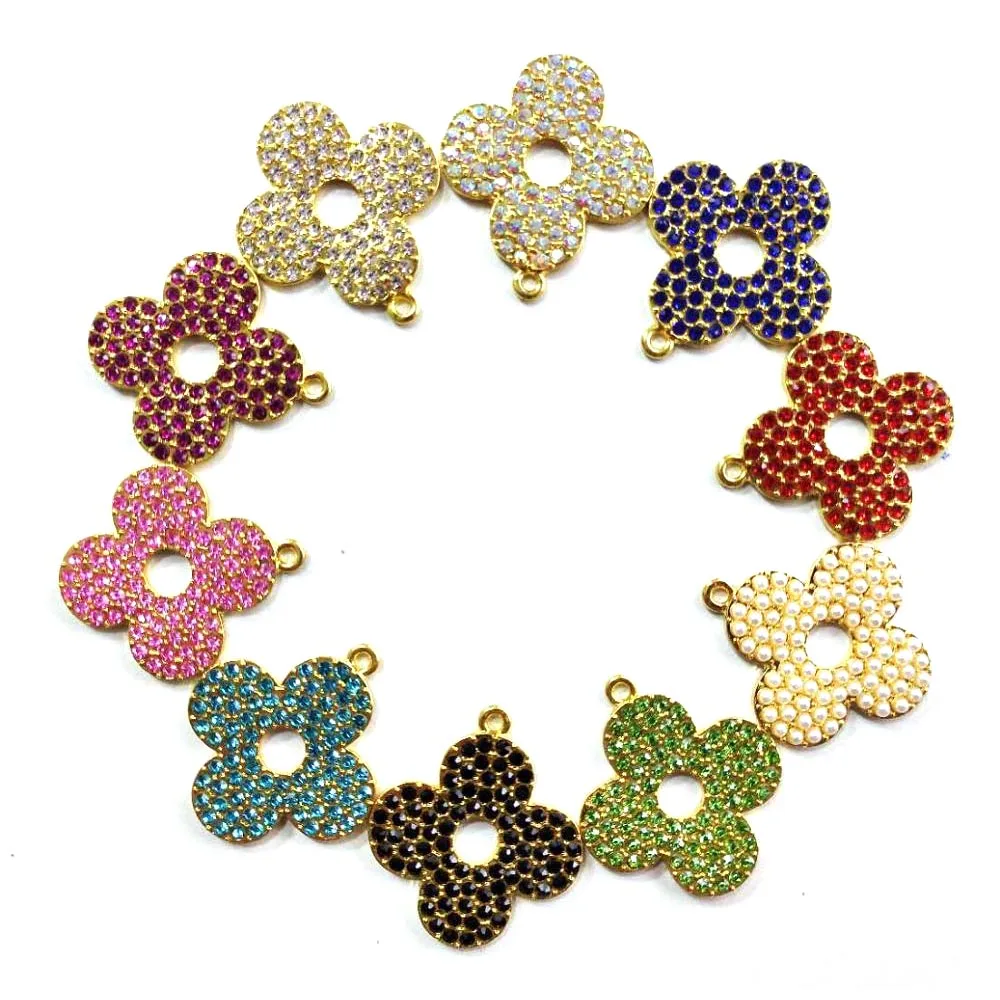 

10PCS Flower Charms for women DIY jewelry accessories F02