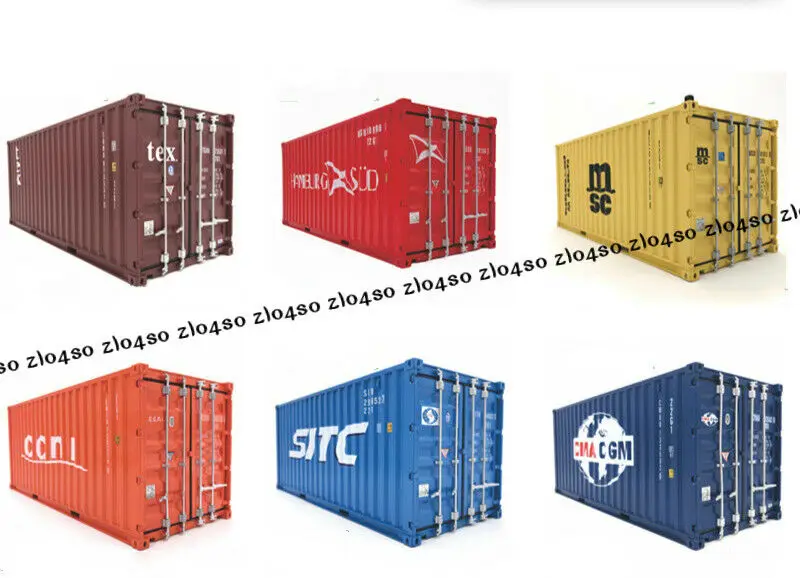 1:20 Scale Sea Transport Cargo Shipping Container Model Door Can Open Decoration