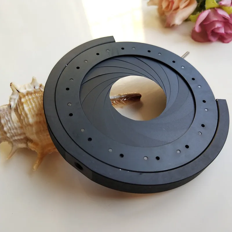 100pcs 3-52MM Amplifying Diameter Zoom Optical Iris Diaphragm Aperture Condenser 14pcs Blades for Digital Camera Microscope