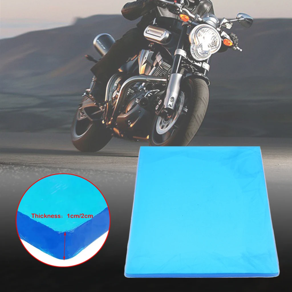 Comfort Motorcycle Seat Gel Pad Shock Absorption Mats Cushion 25x22x1cm