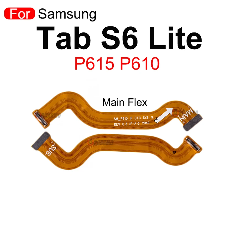 메인 보드 마더보드 커넥터, LCD 디스플레이 플렉스 케이블 교체 부품, 삼성 갤럭시 탭 S6 라이트 P610 P615 P205 P200