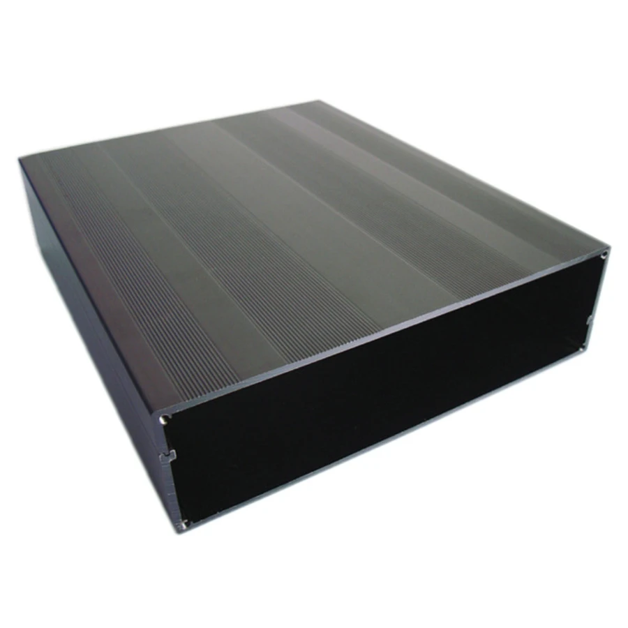 

Aluminum Cooling Box Circuit Board Project Electronic Black Cooling Case 220X178X50MM For Data Board Power Supply Units