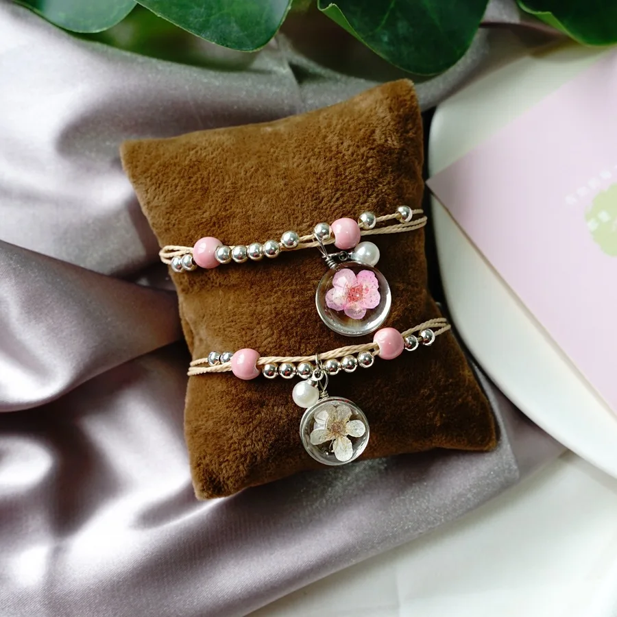 Glass flower ceramic Hand-made Bracelets gift jewelry for women girl Wholesale #82646