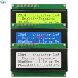 LCD Display 20x4 2004 Module Compatible with HD44780 SPL780D Control IC 5v or 3.3v Pcb Size 98x60mm