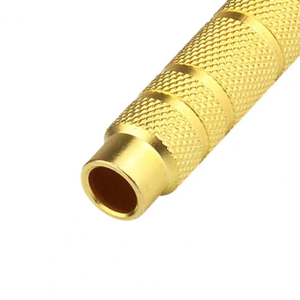 Bluelans-Convertidor de Audio multifuncional de transmisión rápida, Mini adaptador de Metal de Color dorado de 3,5mm macho a 6,5mm hembra