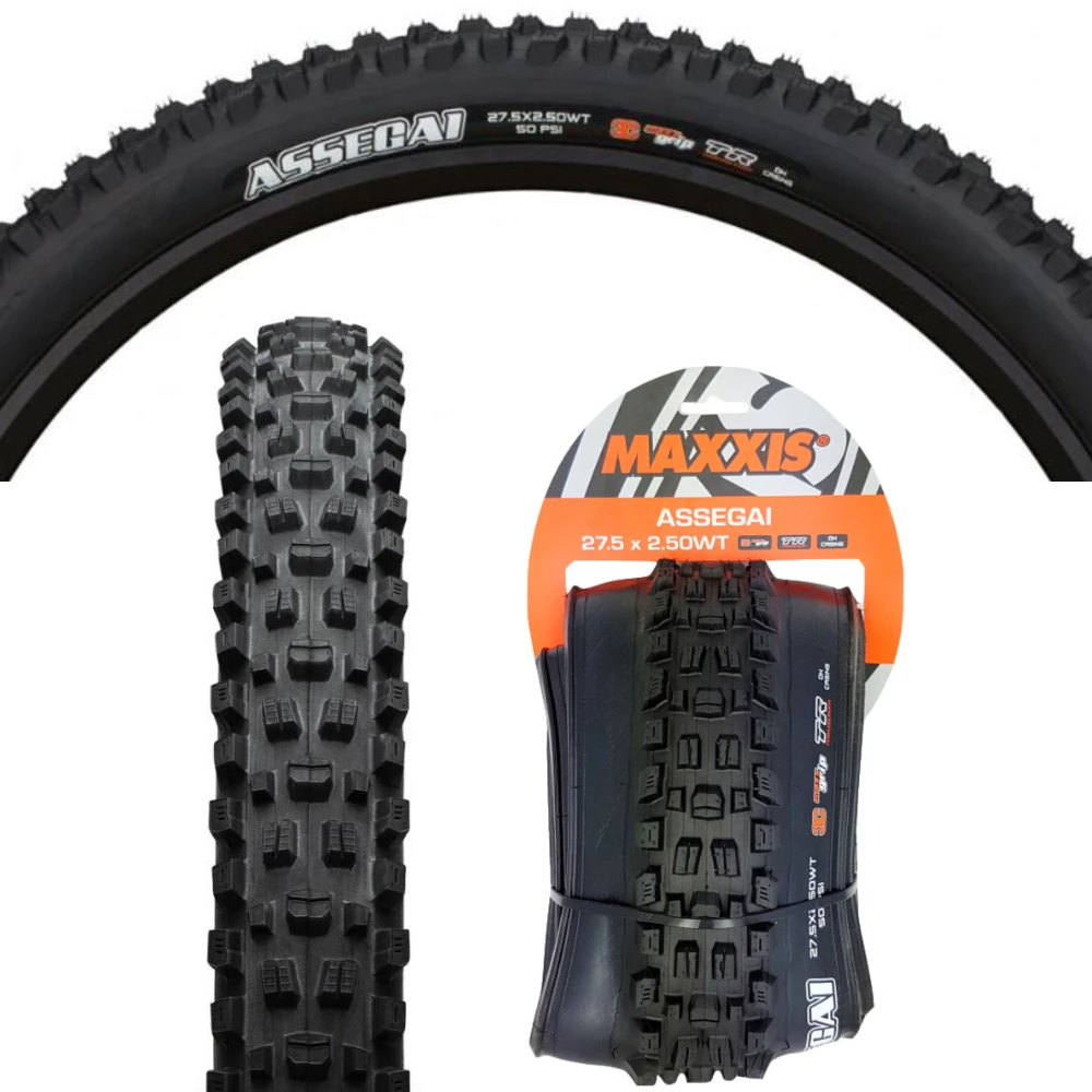 รีวิวยางจักรยาน MAXXIS Assegai 27.5’’x2.5 29''x2.5 WT 3C MaxxGrip MaxxTerra EXO TR DH Downhill Foldable MTB Tire