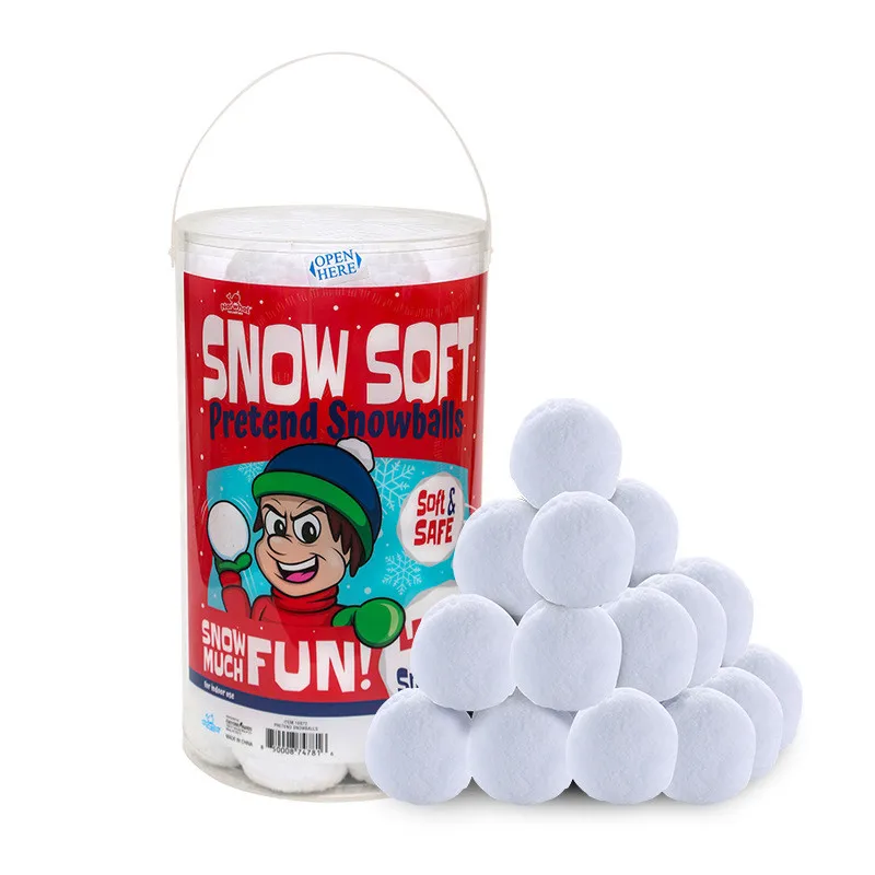 45Pcs /Set 7cm Christmas Snowballs Indoor Realistic Soft Plush Snow Balls Kids DIY Navidad Decoraciones para el hogar