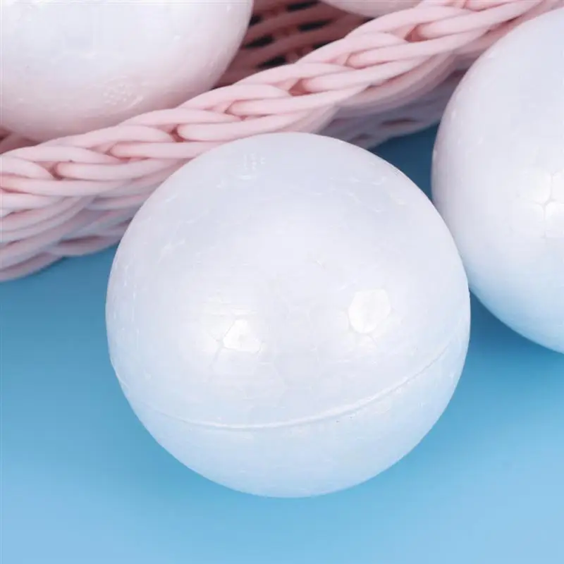 50/100pcs Wedding Decoration Modeling Craft Solid Polystyrene Foam Balls Round Spheres DIY Stuff (Solid 6/5/4/3/2cm)