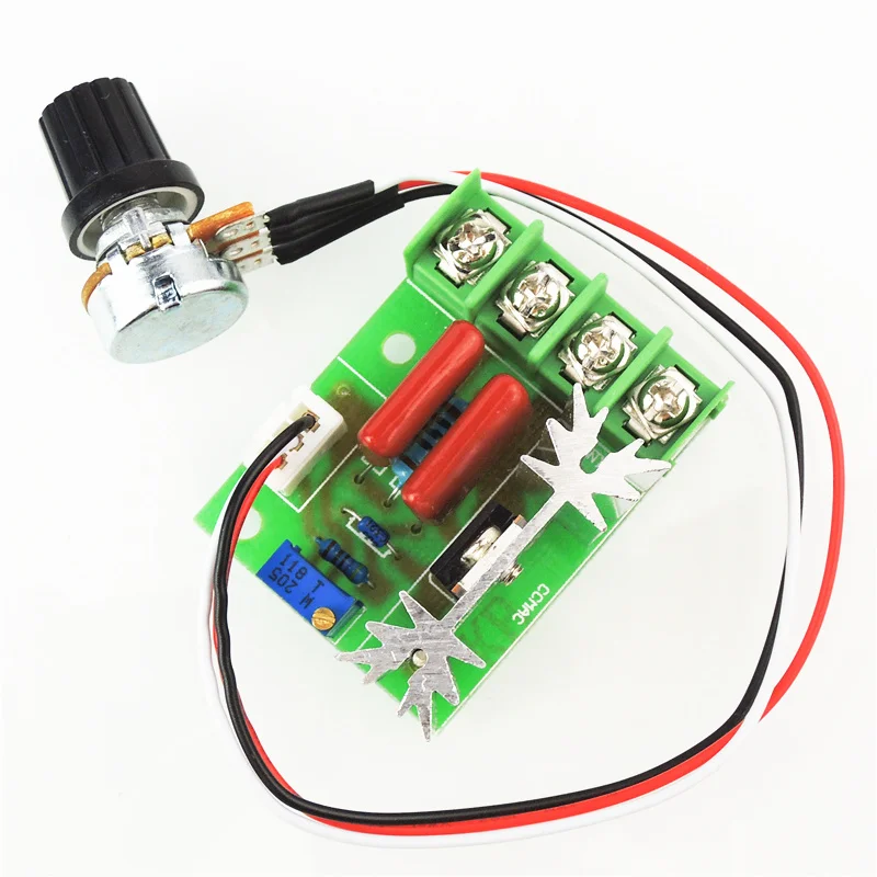 AC 220V 2000W High Power SCR Voltage Regulator Dimming Dimmers Motor Speed Controller Governor Module W/ Potentiometer