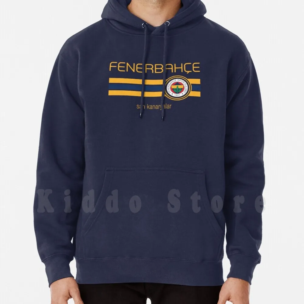 Super League-Fenerbahce ( Home Navy ) Hoodies Long Sleeve Football Super League Fenerbahce Fenerbah ? E